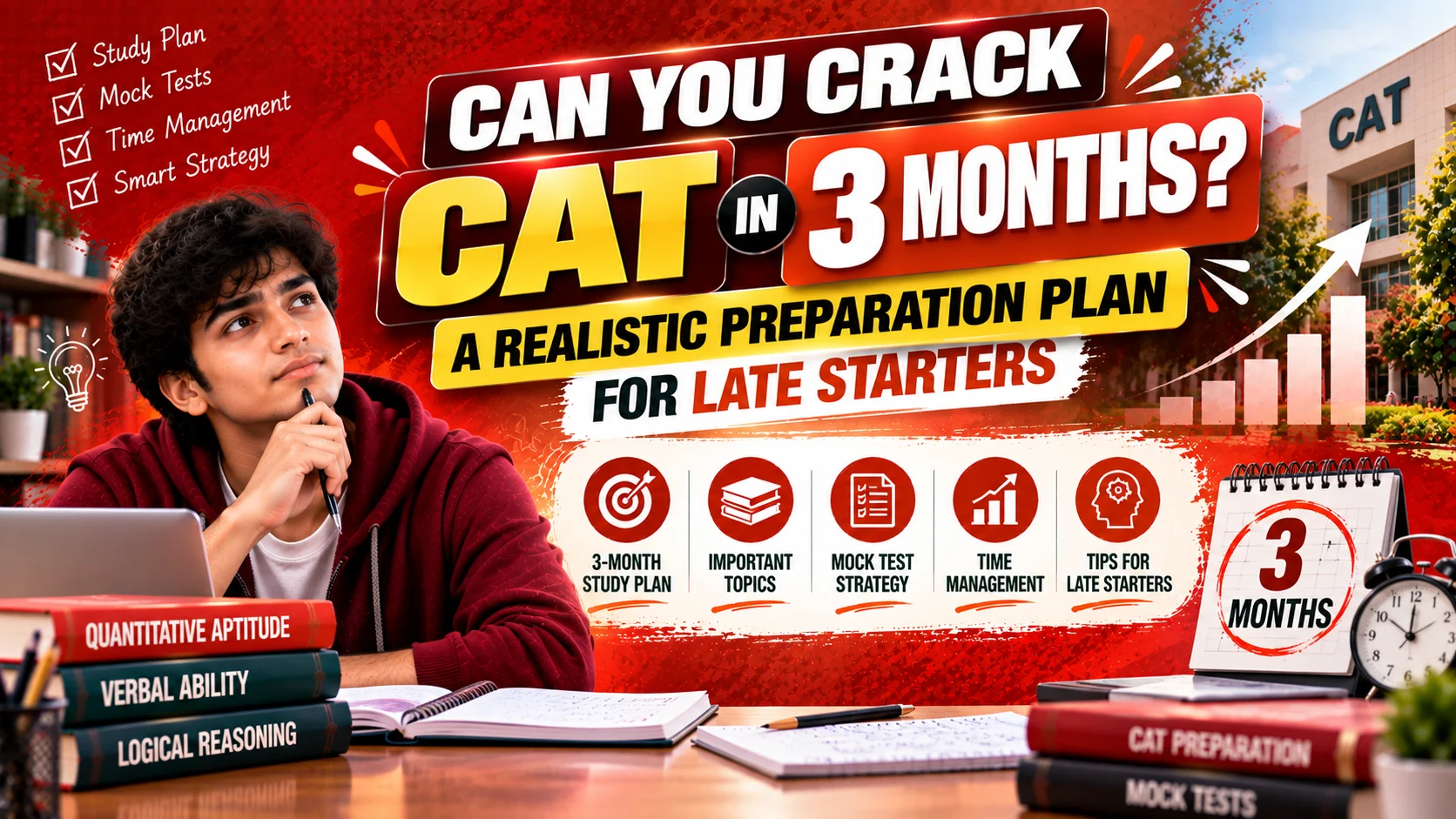 CAT preparation in 3 months